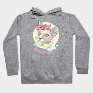 Beautiful Girl Cat Hoodie